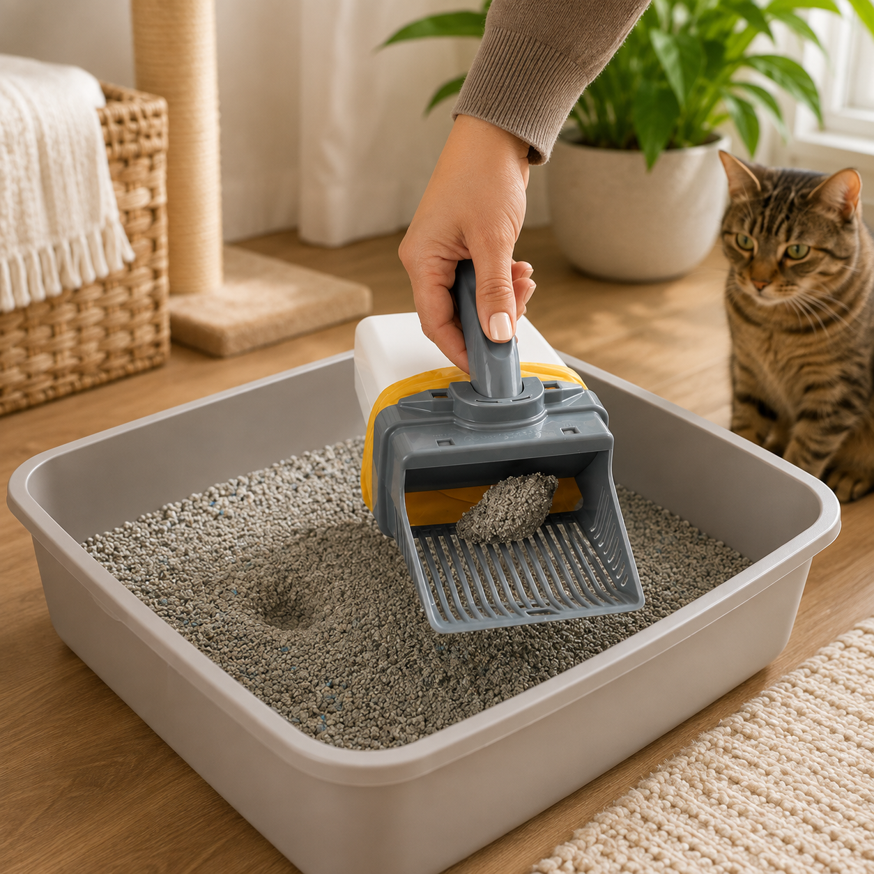 Self-Cleaning Litter Box Scoop